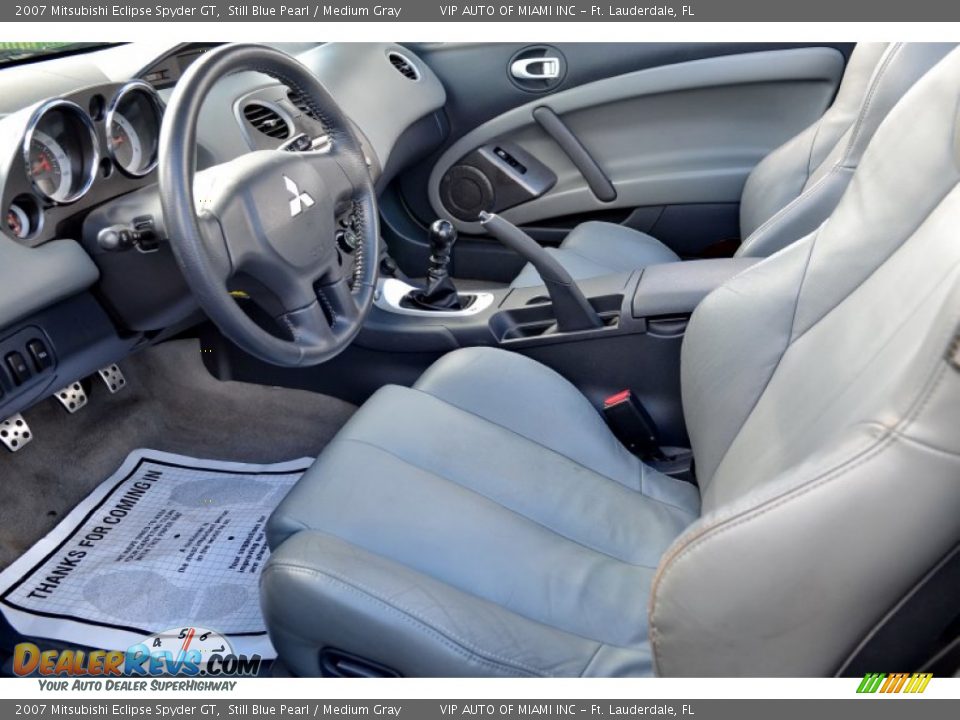 2007 Mitsubishi Eclipse Spyder GT Still Blue Pearl / Medium Gray Photo #4