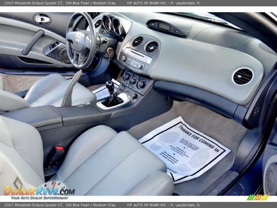 2007 Mitsubishi Eclipse Spyder GT Still Blue Pearl / Medium Gray Photo #6