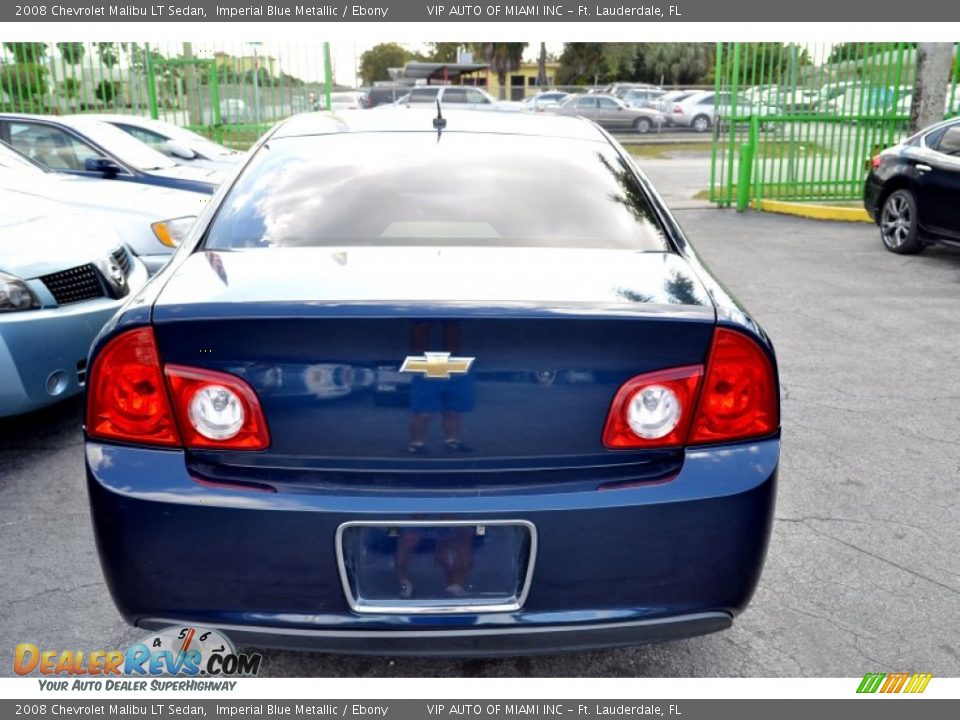 2008 Chevrolet Malibu LT Sedan Imperial Blue Metallic / Ebony Photo #13