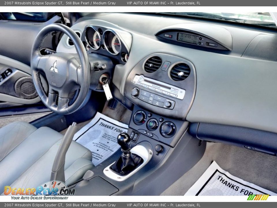2007 Mitsubishi Eclipse Spyder GT Still Blue Pearl / Medium Gray Photo #7