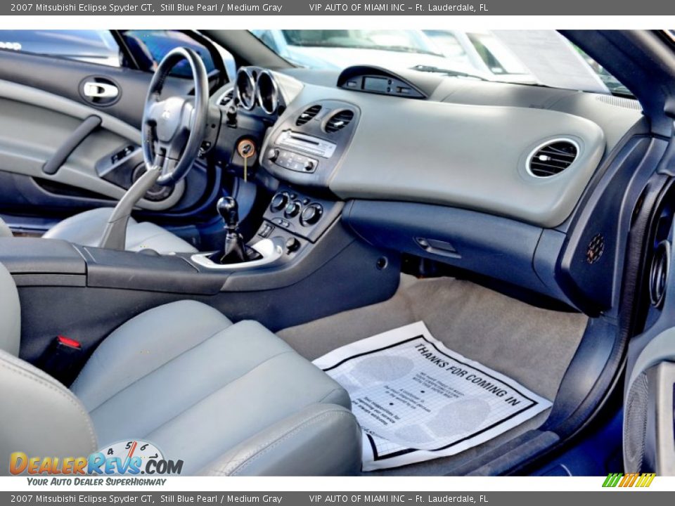 2007 Mitsubishi Eclipse Spyder GT Still Blue Pearl / Medium Gray Photo #8