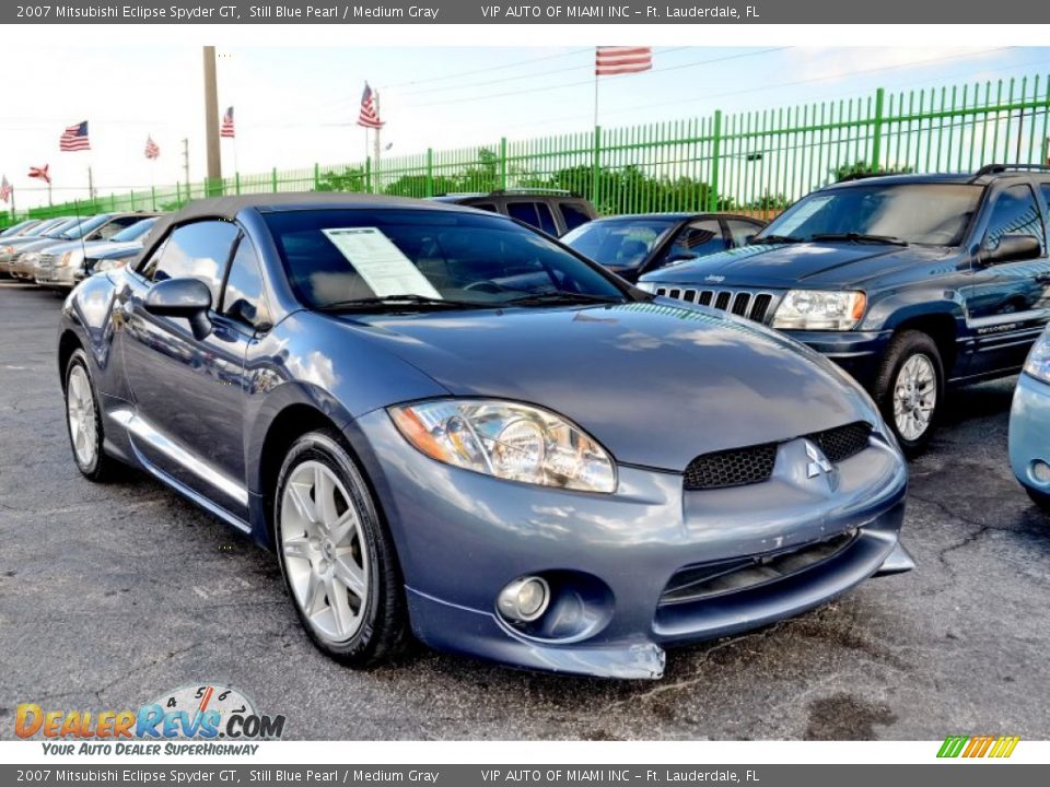 2007 Mitsubishi Eclipse Spyder GT Still Blue Pearl / Medium Gray Photo #10