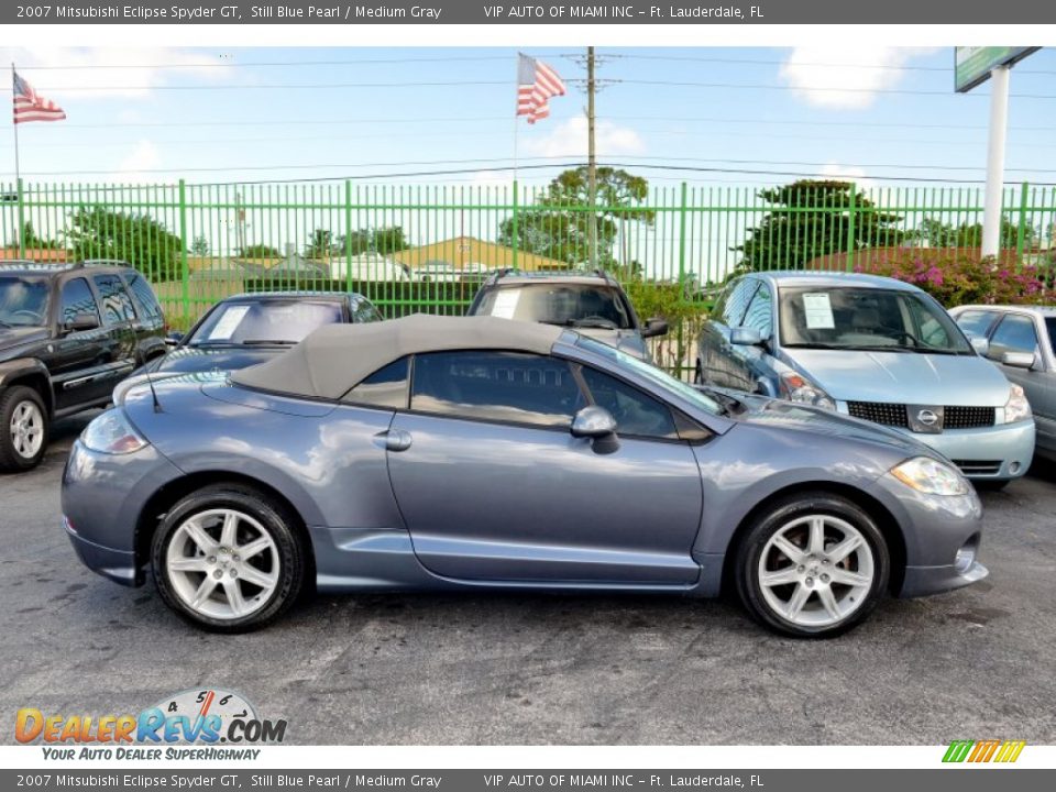 2007 Mitsubishi Eclipse Spyder GT Still Blue Pearl / Medium Gray Photo #13