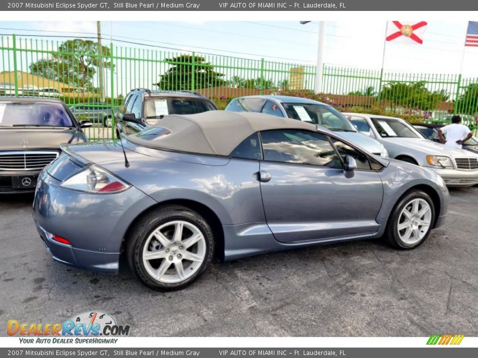 2007 Mitsubishi Eclipse Spyder GT Still Blue Pearl / Medium Gray Photo #14