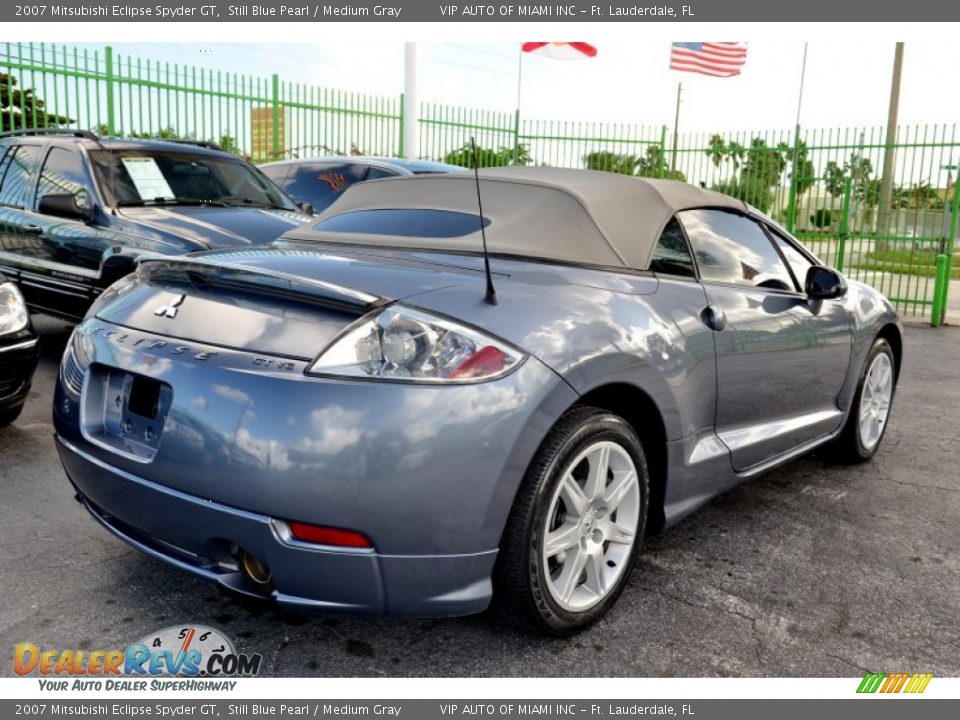2007 Mitsubishi Eclipse Spyder GT Still Blue Pearl / Medium Gray Photo #15