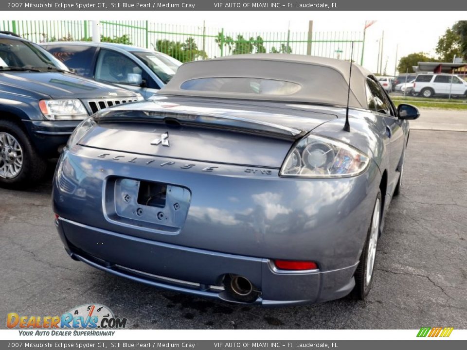 2007 Mitsubishi Eclipse Spyder GT Still Blue Pearl / Medium Gray Photo #16