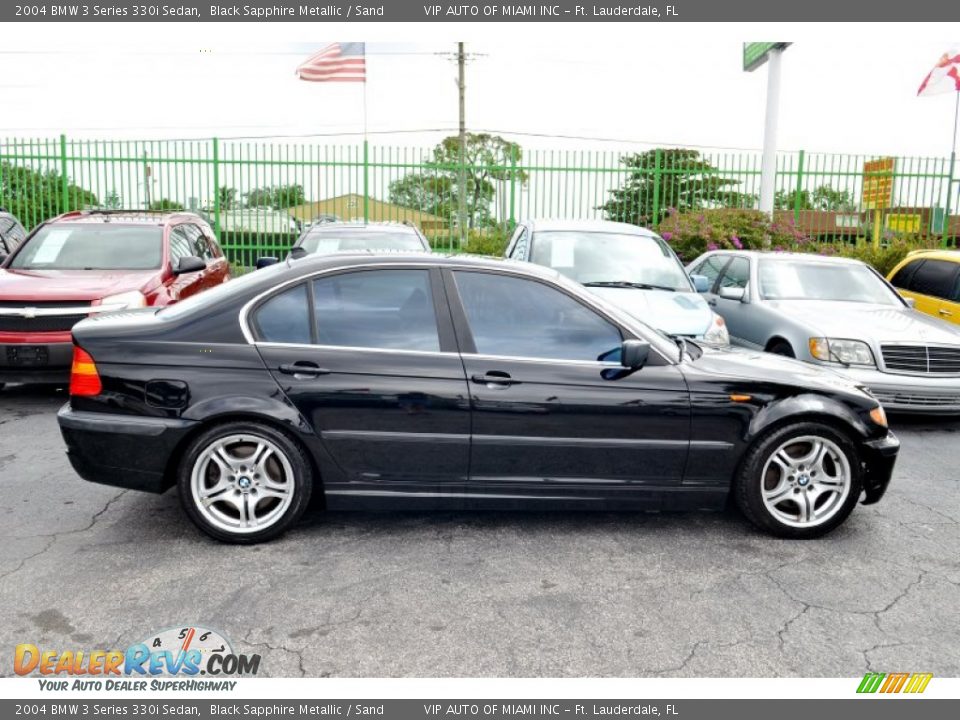 2004 BMW 3 Series 330i Sedan Black Sapphire Metallic / Sand Photo #25