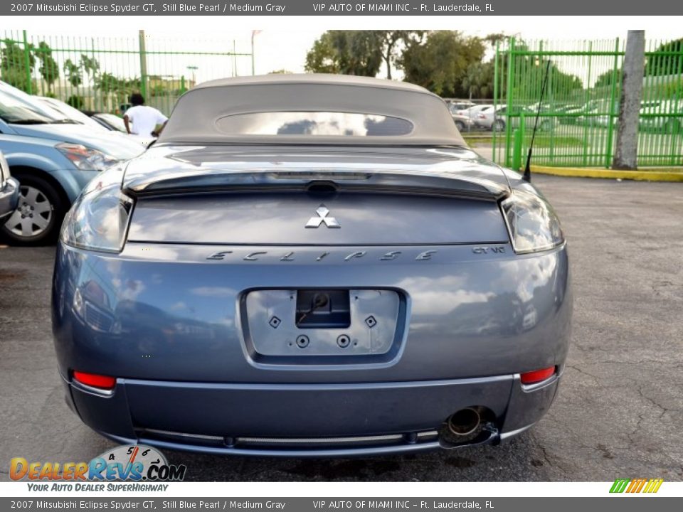 2007 Mitsubishi Eclipse Spyder GT Still Blue Pearl / Medium Gray Photo #17