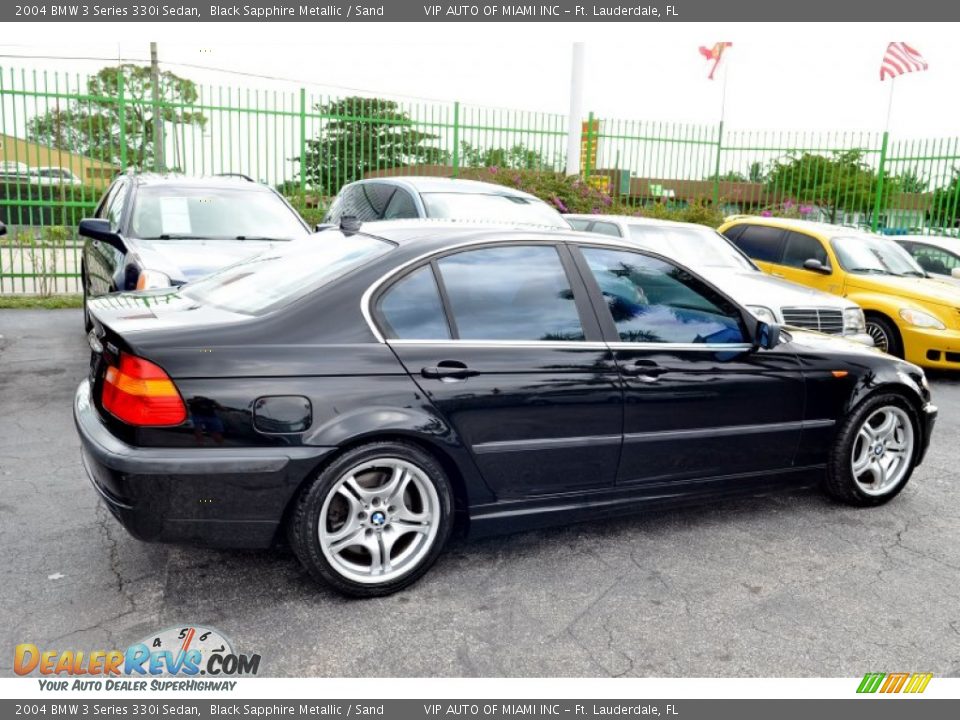 2004 BMW 3 Series 330i Sedan Black Sapphire Metallic / Sand Photo #26