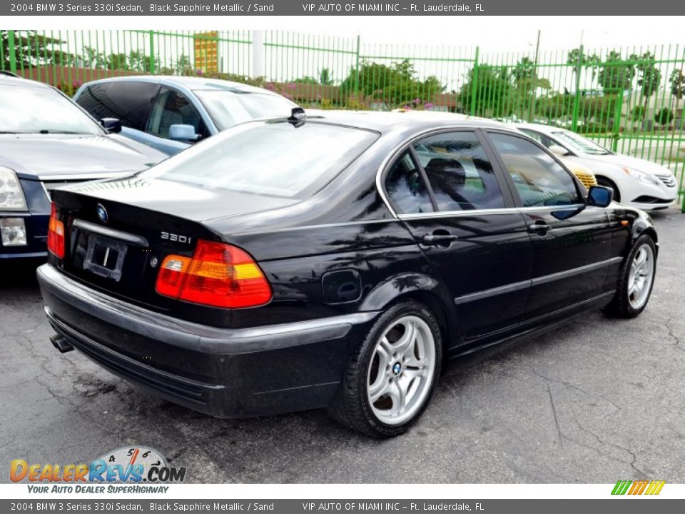 2004 BMW 3 Series 330i Sedan Black Sapphire Metallic / Sand Photo #27