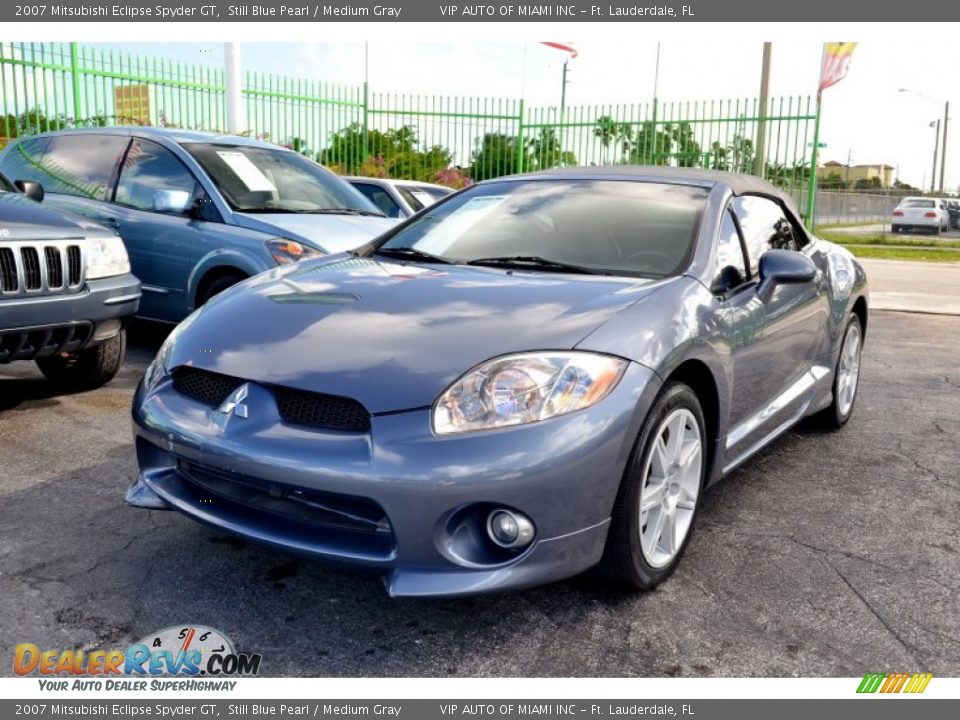 2007 Mitsubishi Eclipse Spyder GT Still Blue Pearl / Medium Gray Photo #19