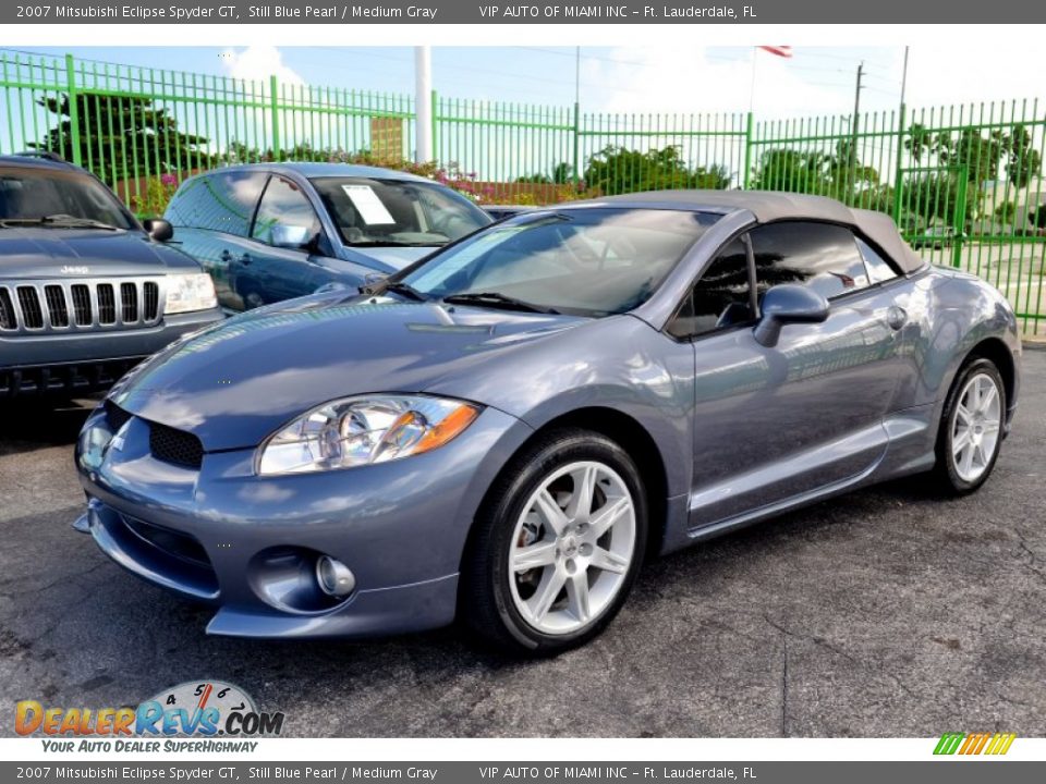 2007 Mitsubishi Eclipse Spyder GT Still Blue Pearl / Medium Gray Photo #20