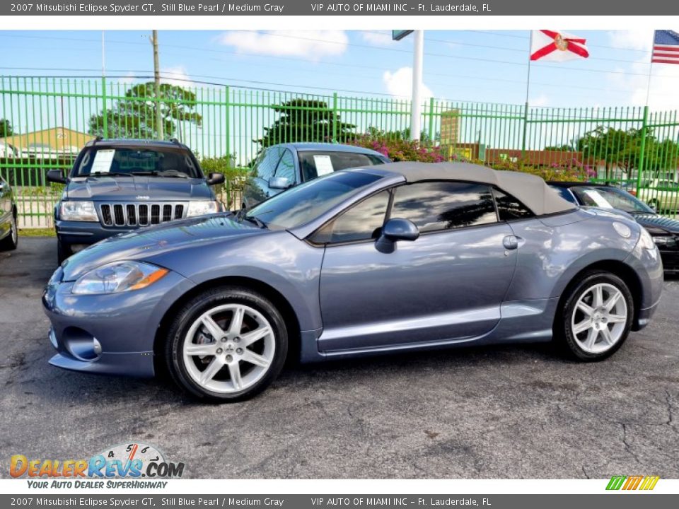 2007 Mitsubishi Eclipse Spyder GT Still Blue Pearl / Medium Gray Photo #21