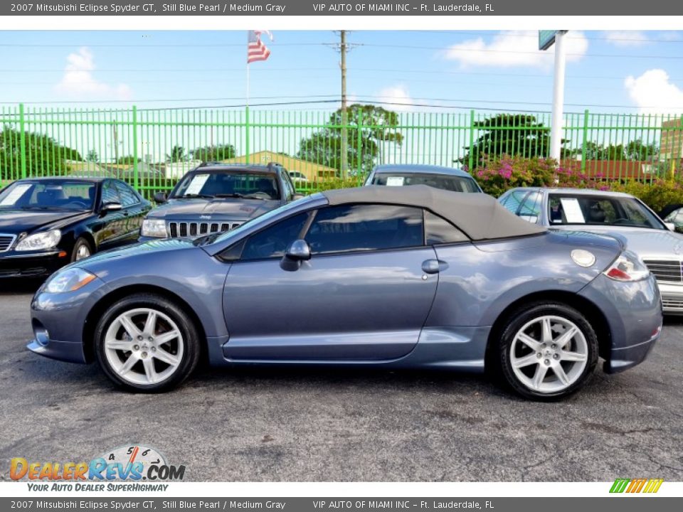 2007 Mitsubishi Eclipse Spyder GT Still Blue Pearl / Medium Gray Photo #22