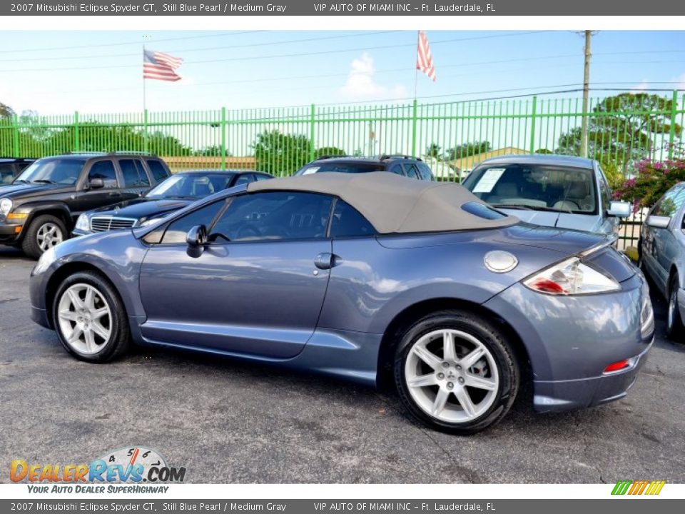 2007 Mitsubishi Eclipse Spyder GT Still Blue Pearl / Medium Gray Photo #23