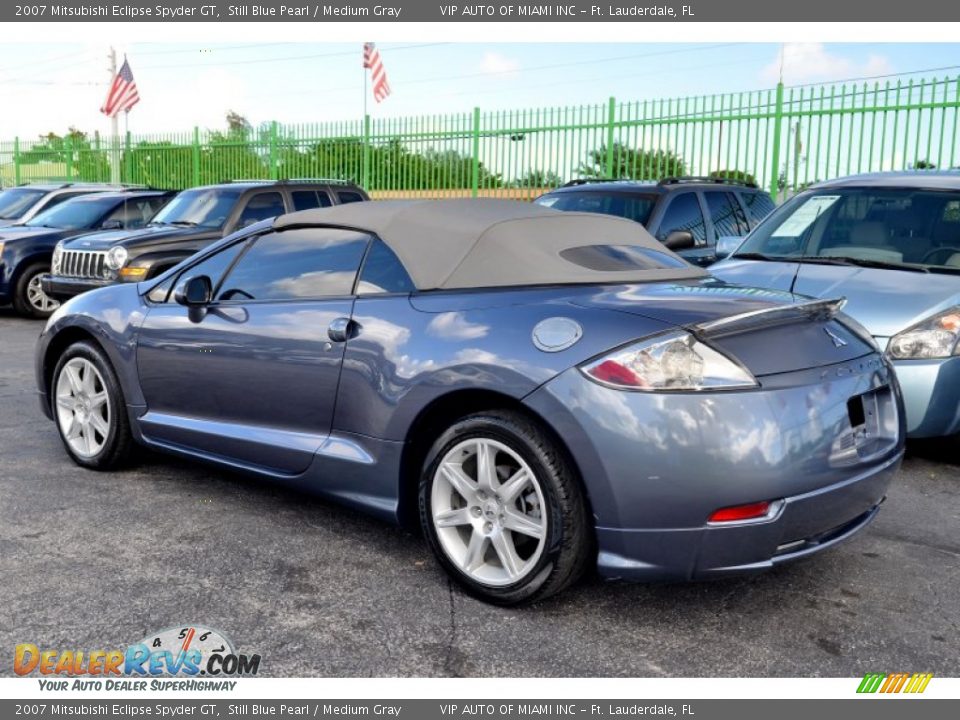 2007 Mitsubishi Eclipse Spyder GT Still Blue Pearl / Medium Gray Photo #24