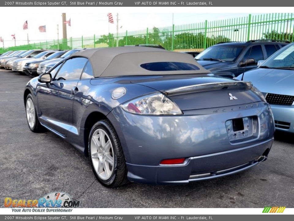 2007 Mitsubishi Eclipse Spyder GT Still Blue Pearl / Medium Gray Photo #25