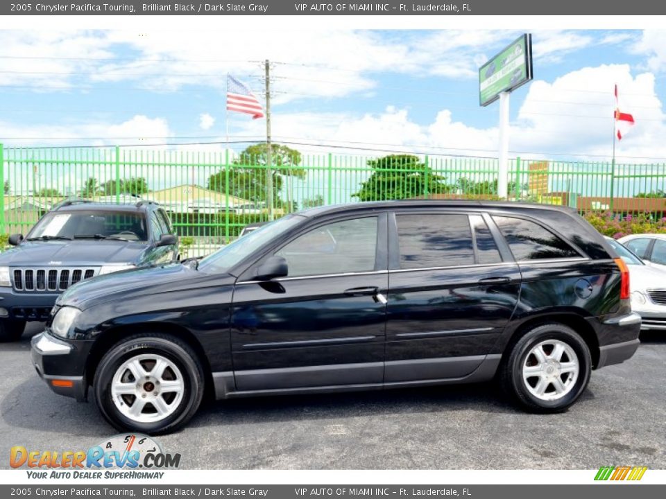 2005 Chrysler Pacifica Touring Brilliant Black / Dark Slate Gray Photo #7