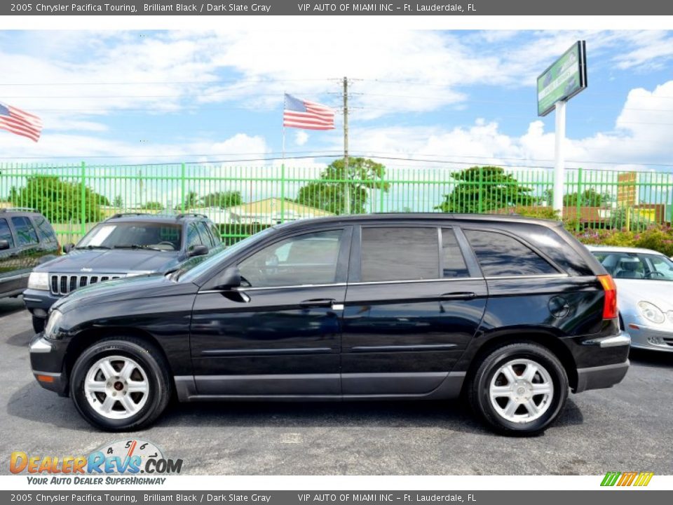 2005 Chrysler Pacifica Touring Brilliant Black / Dark Slate Gray Photo #8