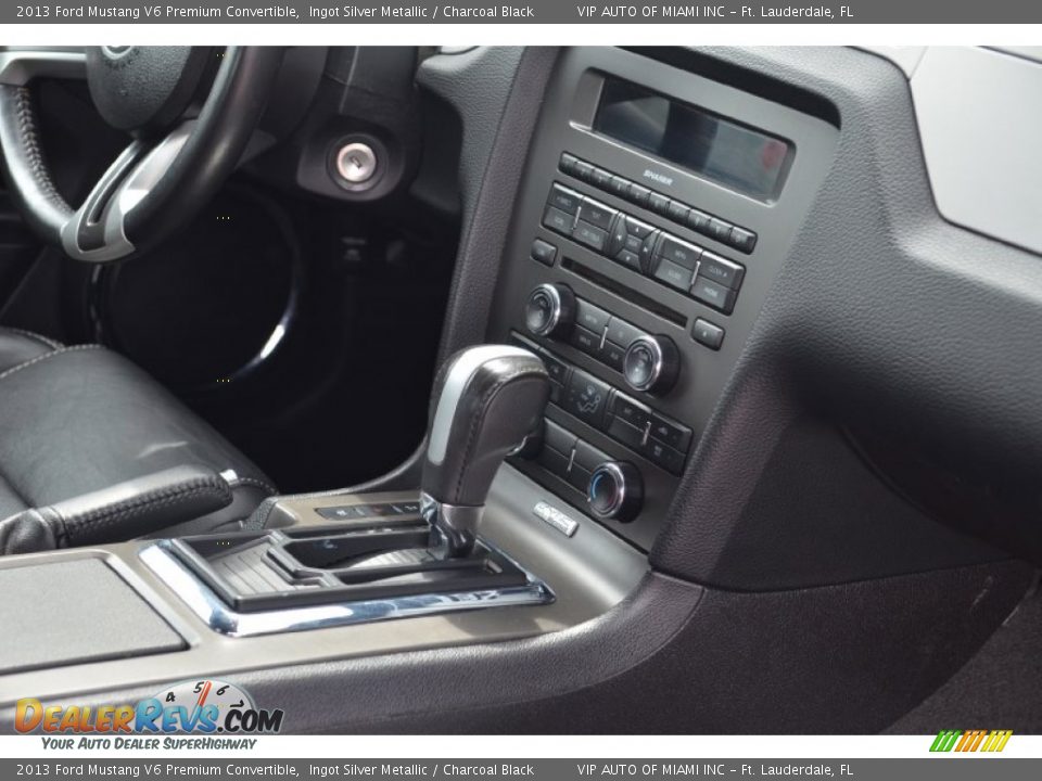 2013 Ford Mustang V6 Premium Convertible Ingot Silver Metallic / Charcoal Black Photo #22