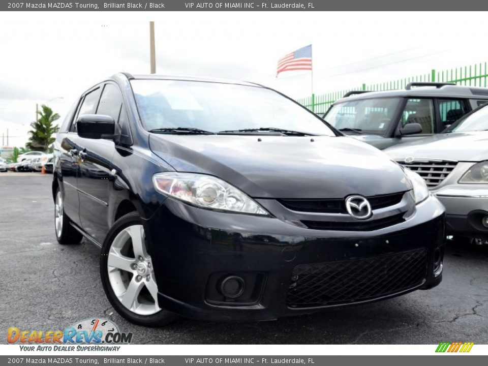 2007 Mazda MAZDA5 Touring Brilliant Black / Black Photo #1