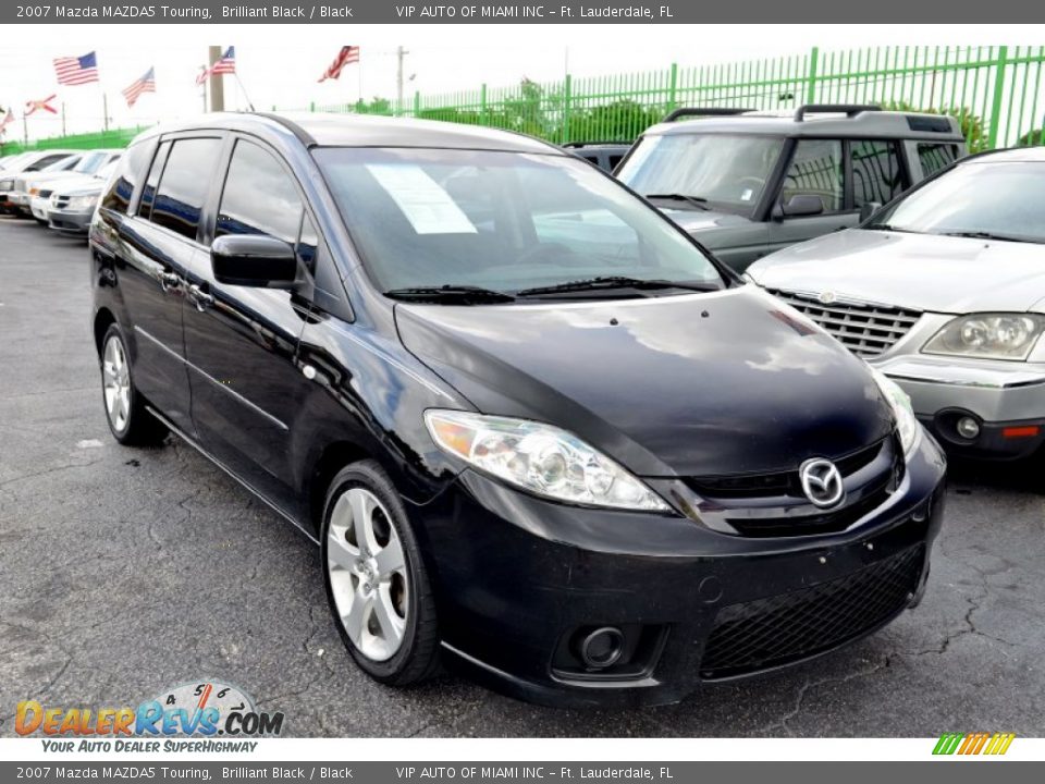 2007 Mazda MAZDA5 Touring Brilliant Black / Black Photo #3