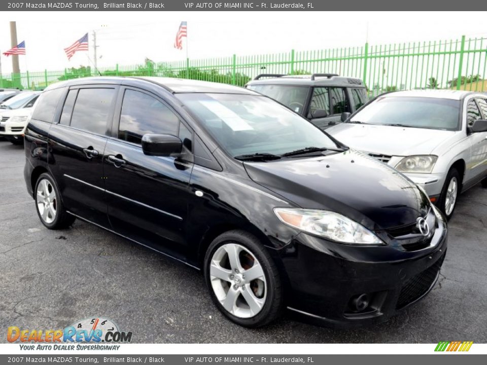 2007 Mazda MAZDA5 Touring Brilliant Black / Black Photo #4
