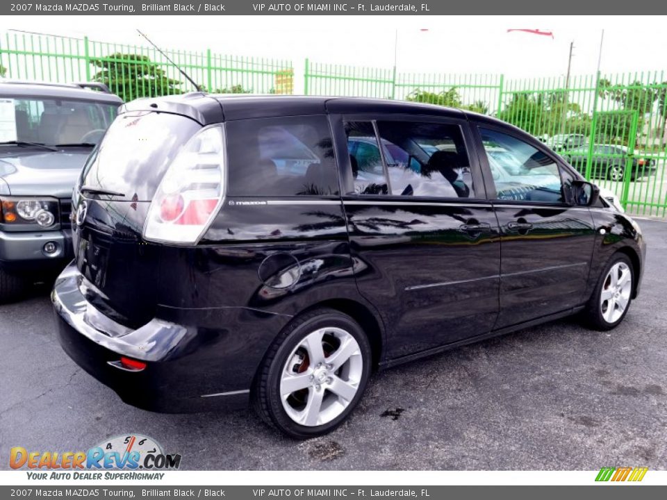2007 Mazda MAZDA5 Touring Brilliant Black / Black Photo #7