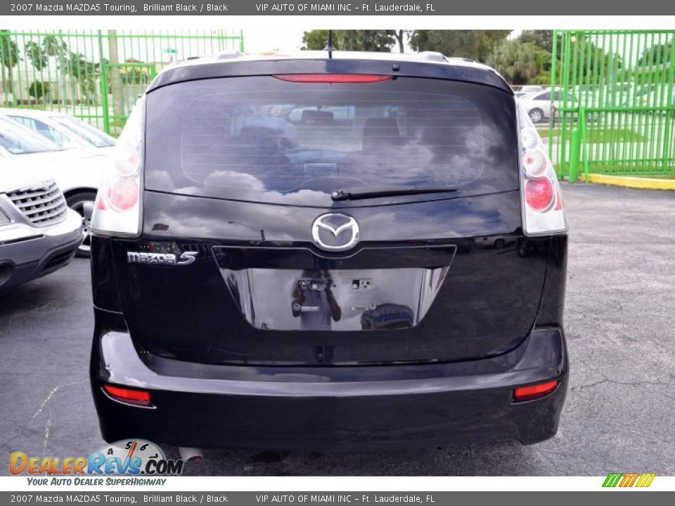 2007 Mazda MAZDA5 Touring Brilliant Black / Black Photo #10