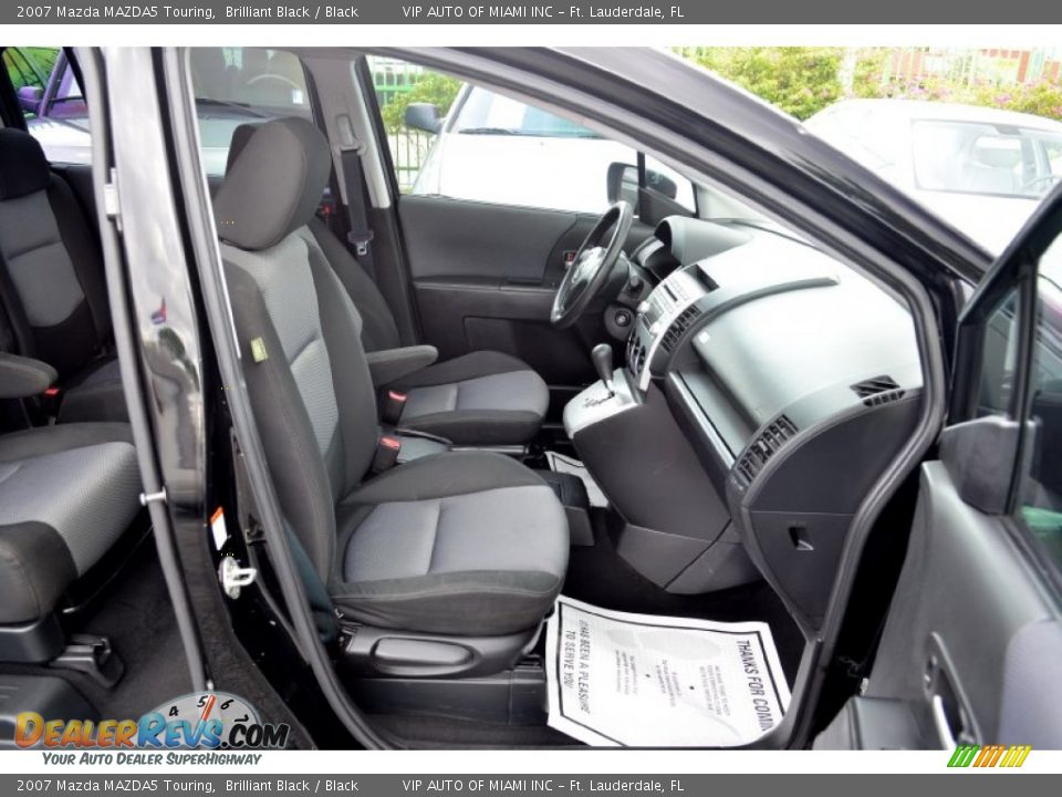2007 Mazda MAZDA5 Touring Brilliant Black / Black Photo #11