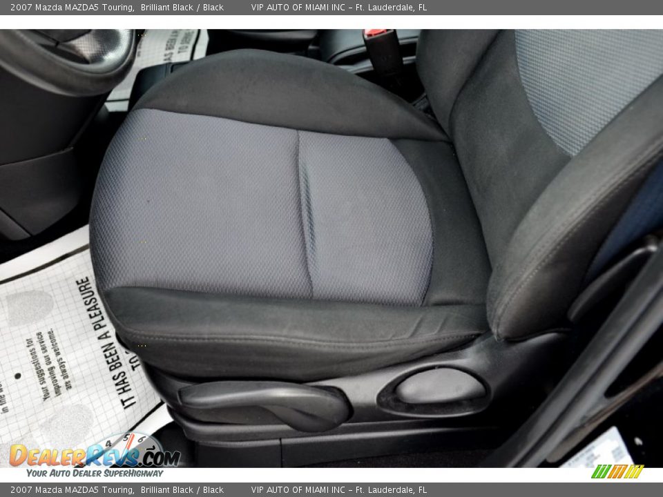 2007 Mazda MAZDA5 Touring Brilliant Black / Black Photo #33