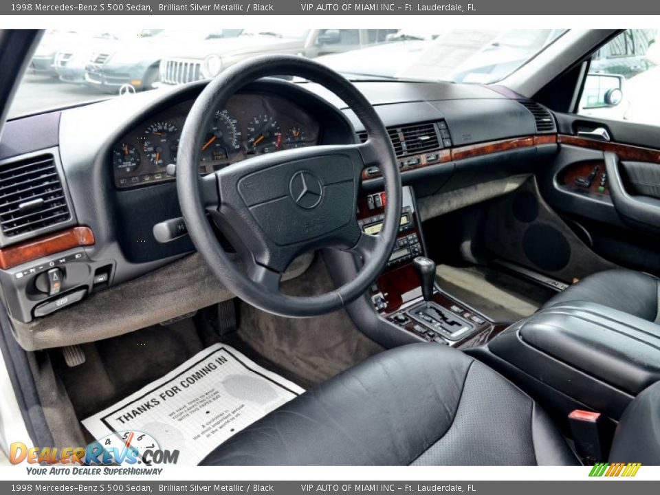 1998 Mercedes-Benz S 500 Sedan Brilliant Silver Metallic / Black Photo #20
