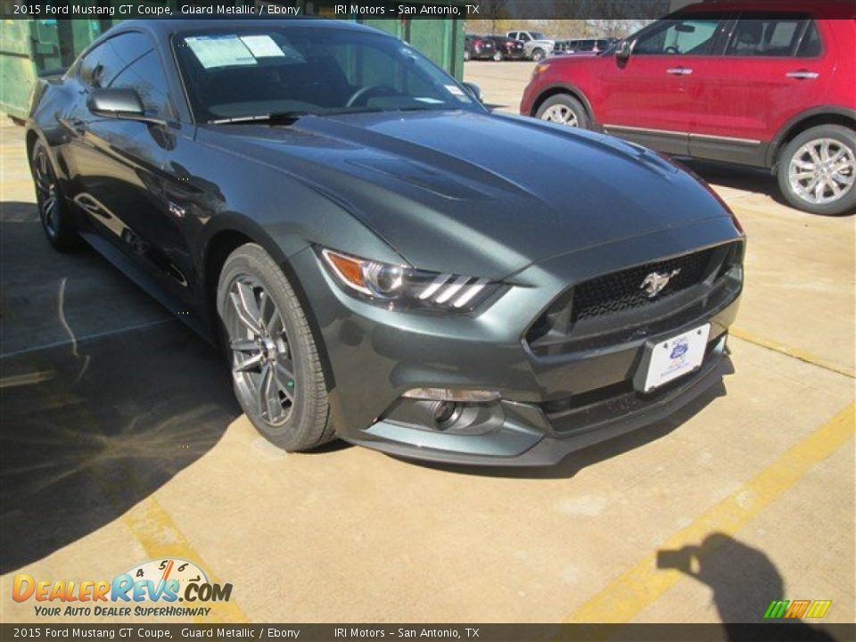 2015 Ford Mustang GT Coupe Guard Metallic / Ebony Photo #9