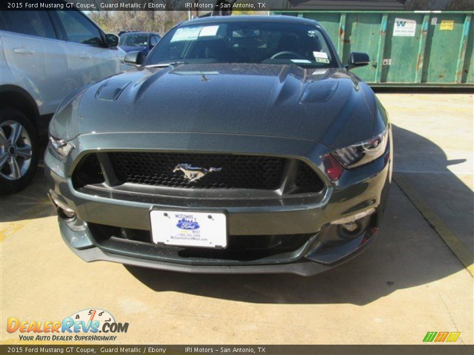 2015 Ford Mustang GT Coupe Guard Metallic / Ebony Photo #12