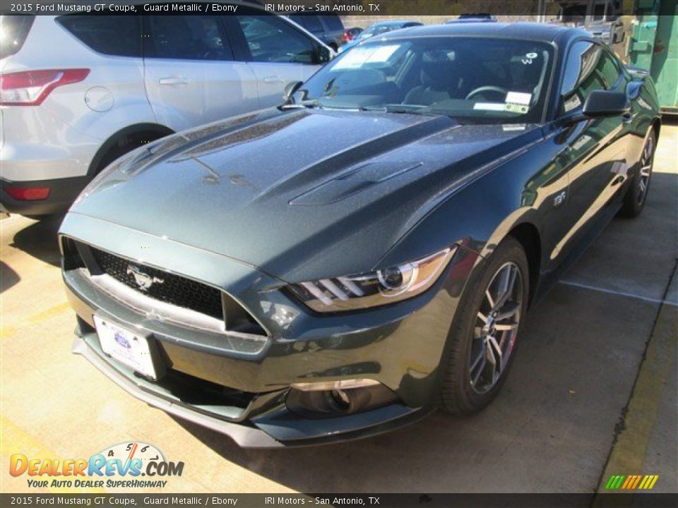 2015 Ford Mustang GT Coupe Guard Metallic / Ebony Photo #13