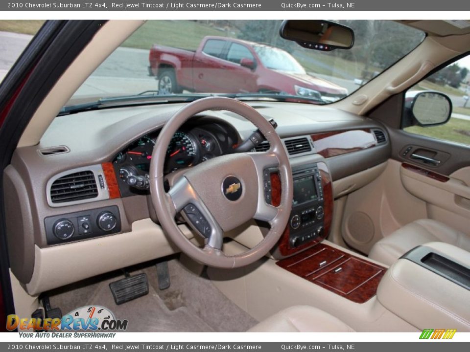 2010 Chevrolet Suburban LTZ 4x4 Red Jewel Tintcoat / Light Cashmere/Dark Cashmere Photo #4