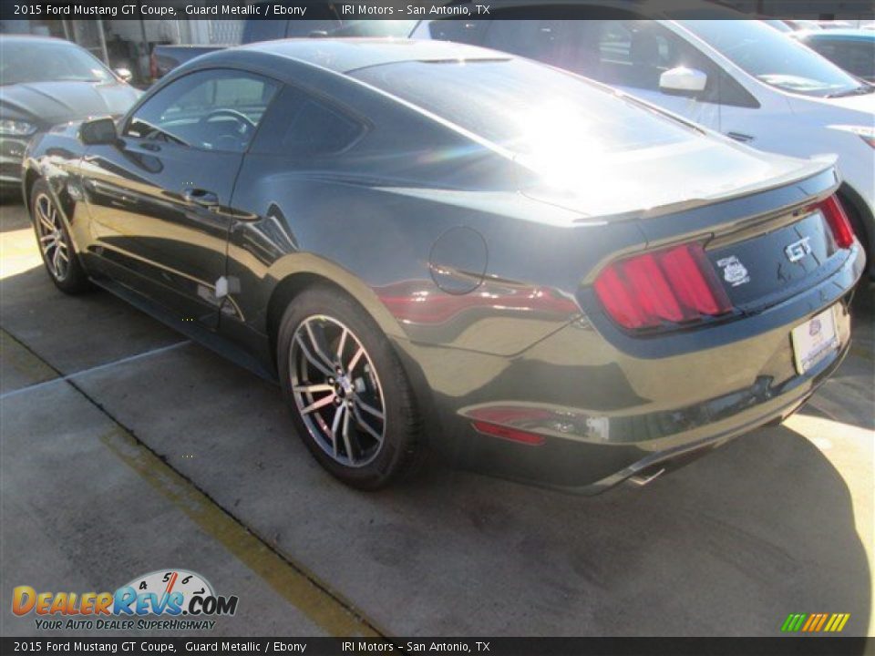 2015 Ford Mustang GT Coupe Guard Metallic / Ebony Photo #14