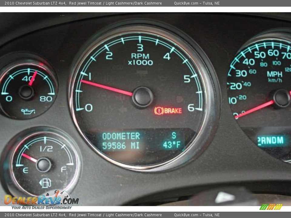 2010 Chevrolet Suburban LTZ 4x4 Red Jewel Tintcoat / Light Cashmere/Dark Cashmere Photo #7