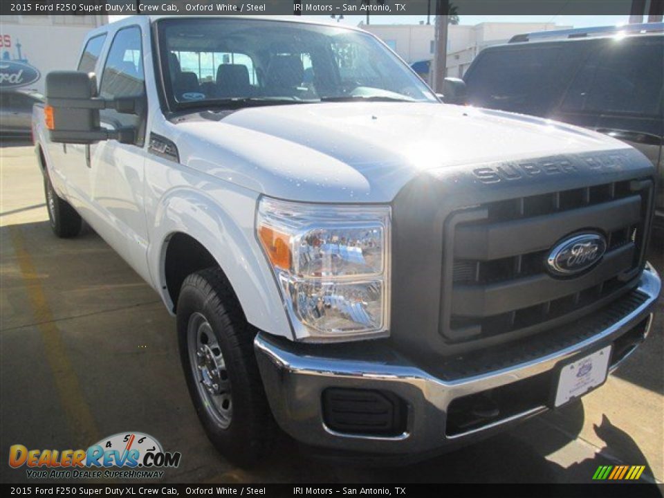2015 Ford F250 Super Duty XL Crew Cab Oxford White / Steel Photo #1