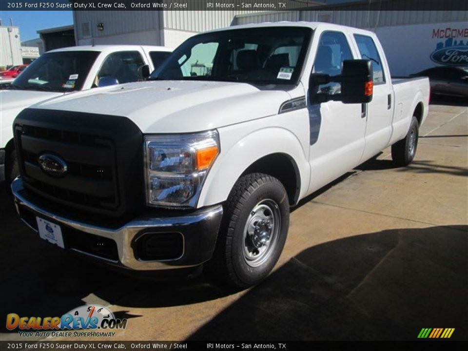 2015 Ford F250 Super Duty XL Crew Cab Oxford White / Steel Photo #3