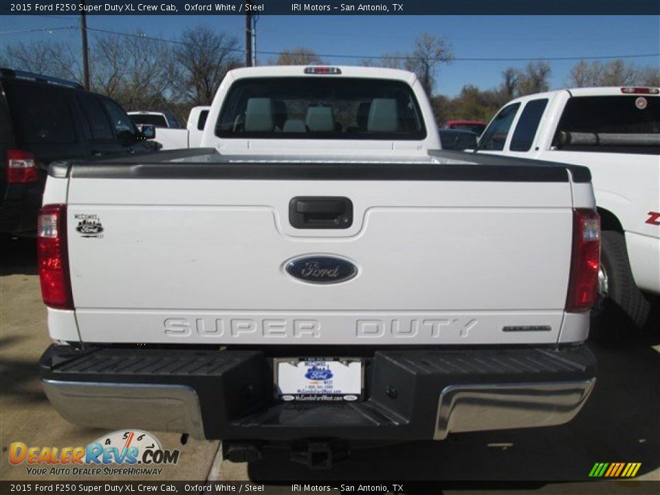 2015 Ford F250 Super Duty XL Crew Cab Oxford White / Steel Photo #6