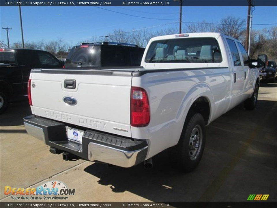2015 Ford F250 Super Duty XL Crew Cab Oxford White / Steel Photo #7
