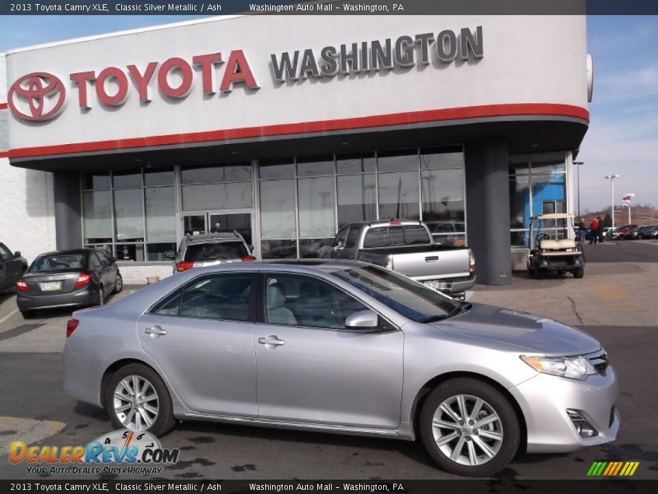 2013 Toyota Camry XLE Classic Silver Metallic / Ash Photo #2