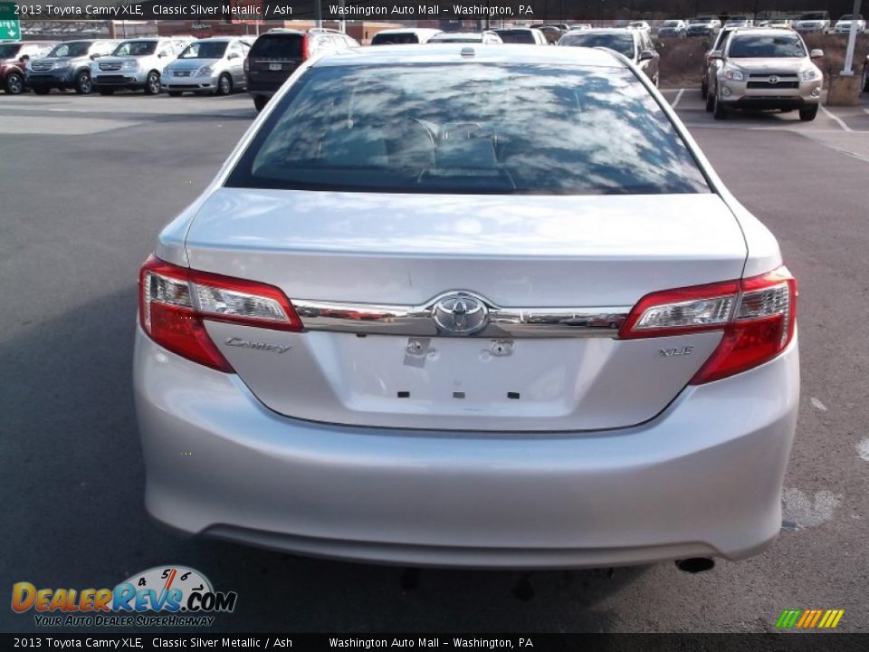 2013 Toyota Camry XLE Classic Silver Metallic / Ash Photo #8