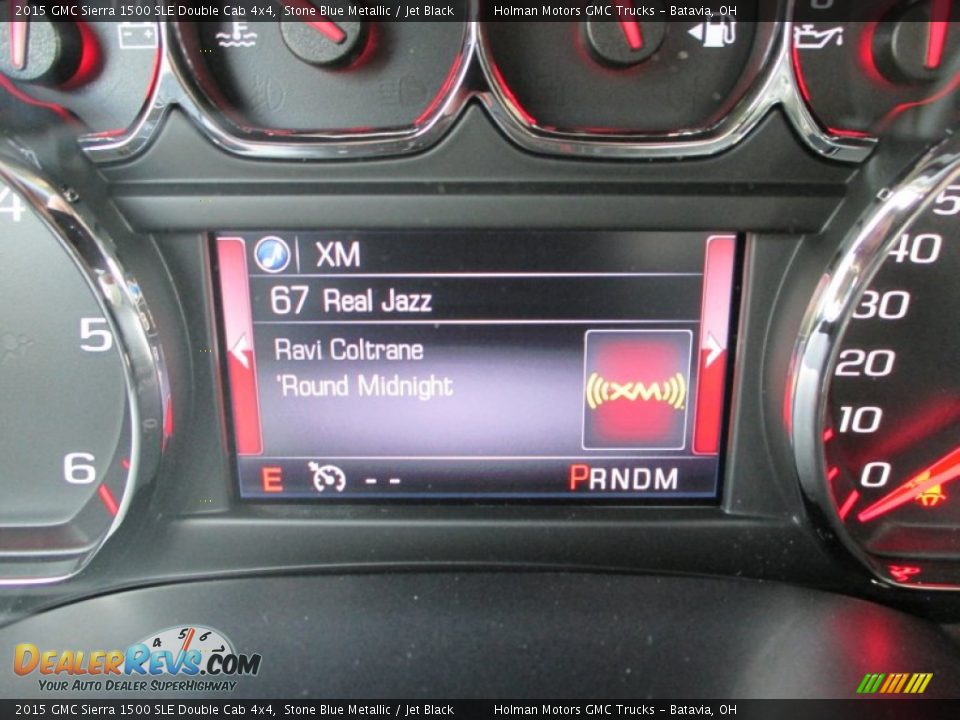 2015 GMC Sierra 1500 SLE Double Cab 4x4 Stone Blue Metallic / Jet Black Photo #16