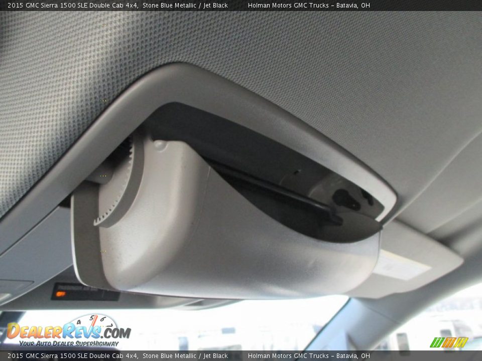 2015 GMC Sierra 1500 SLE Double Cab 4x4 Stone Blue Metallic / Jet Black Photo #20