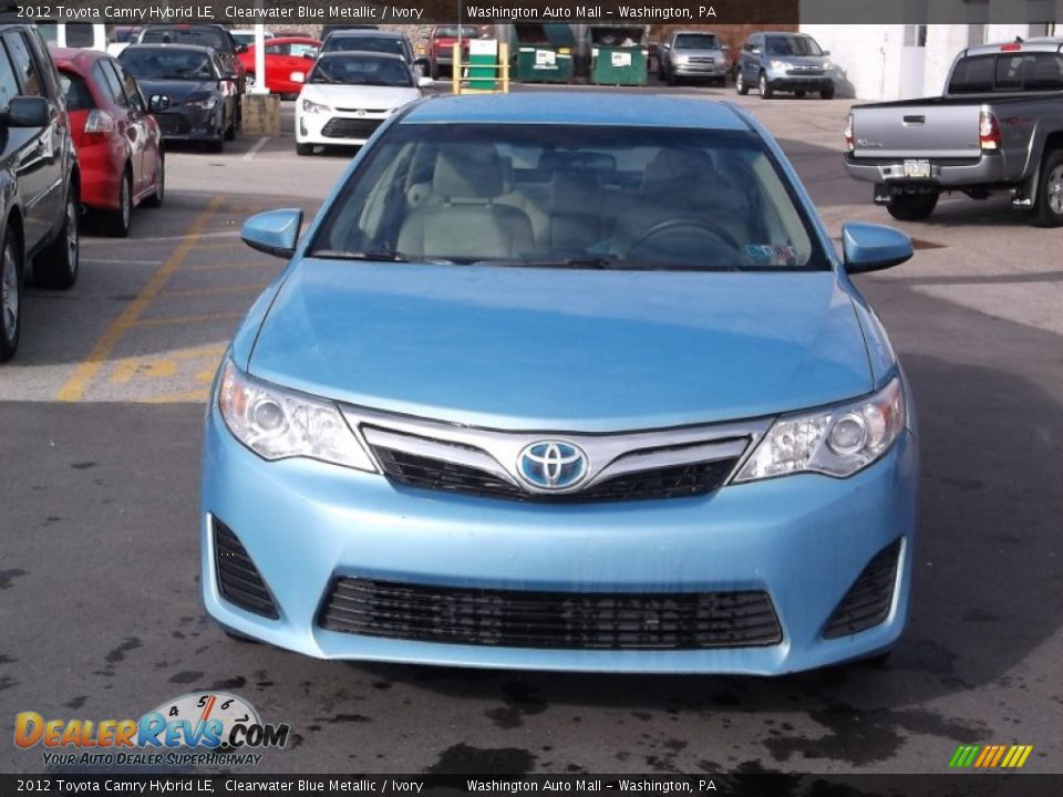 2012 Toyota Camry Hybrid LE Clearwater Blue Metallic / Ivory Photo #3