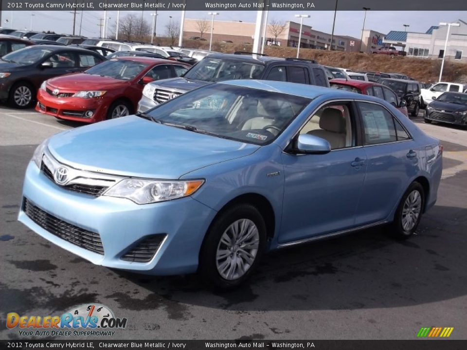 2012 Toyota Camry Hybrid LE Clearwater Blue Metallic / Ivory Photo #4