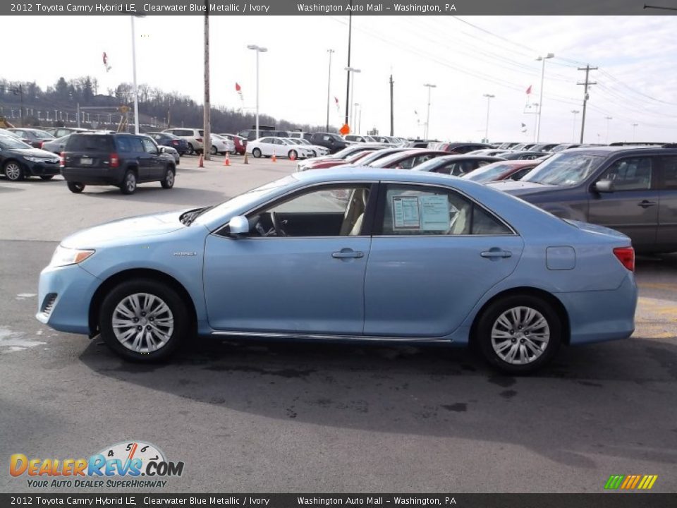 2012 Toyota Camry Hybrid LE Clearwater Blue Metallic / Ivory Photo #5