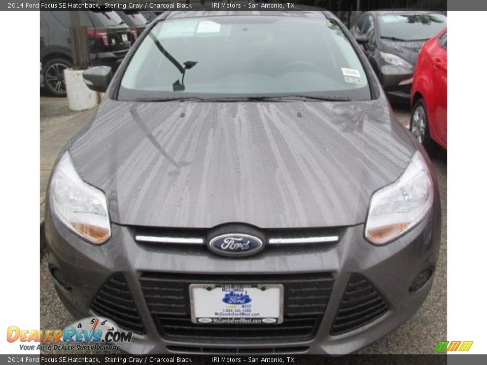 2014 Ford Focus SE Hatchback Sterling Gray / Charcoal Black Photo #4